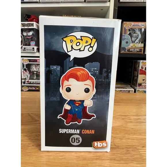 OFFICIAL SDCC VAULTED LIMITED EDITION Conan O'Brien as Superman Funko Pop #05 DC - Picture 2 of 6